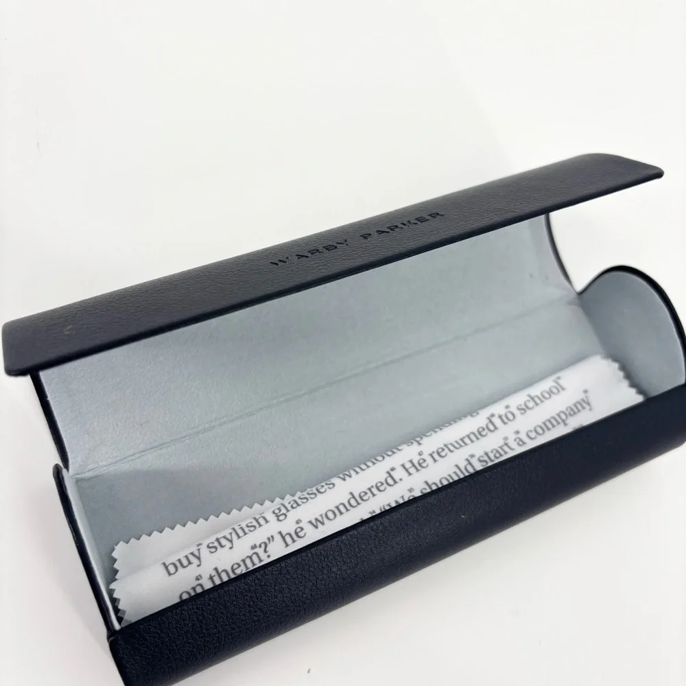 Warby Parker Haskell 500 M 49-22-145 Crystal Clear Frames Glasses‎